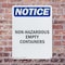Signmission Non-Hazardous Empty Containers OSHA Notice Sign, Aluminum, 12in W x 18in L, 2PK OS-2PACK-NS-A-1218-V-15069 - alternate 3